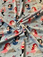 Double Sided Super Soft Cuddle Fleece Fabric Material - BLUE MERMAID